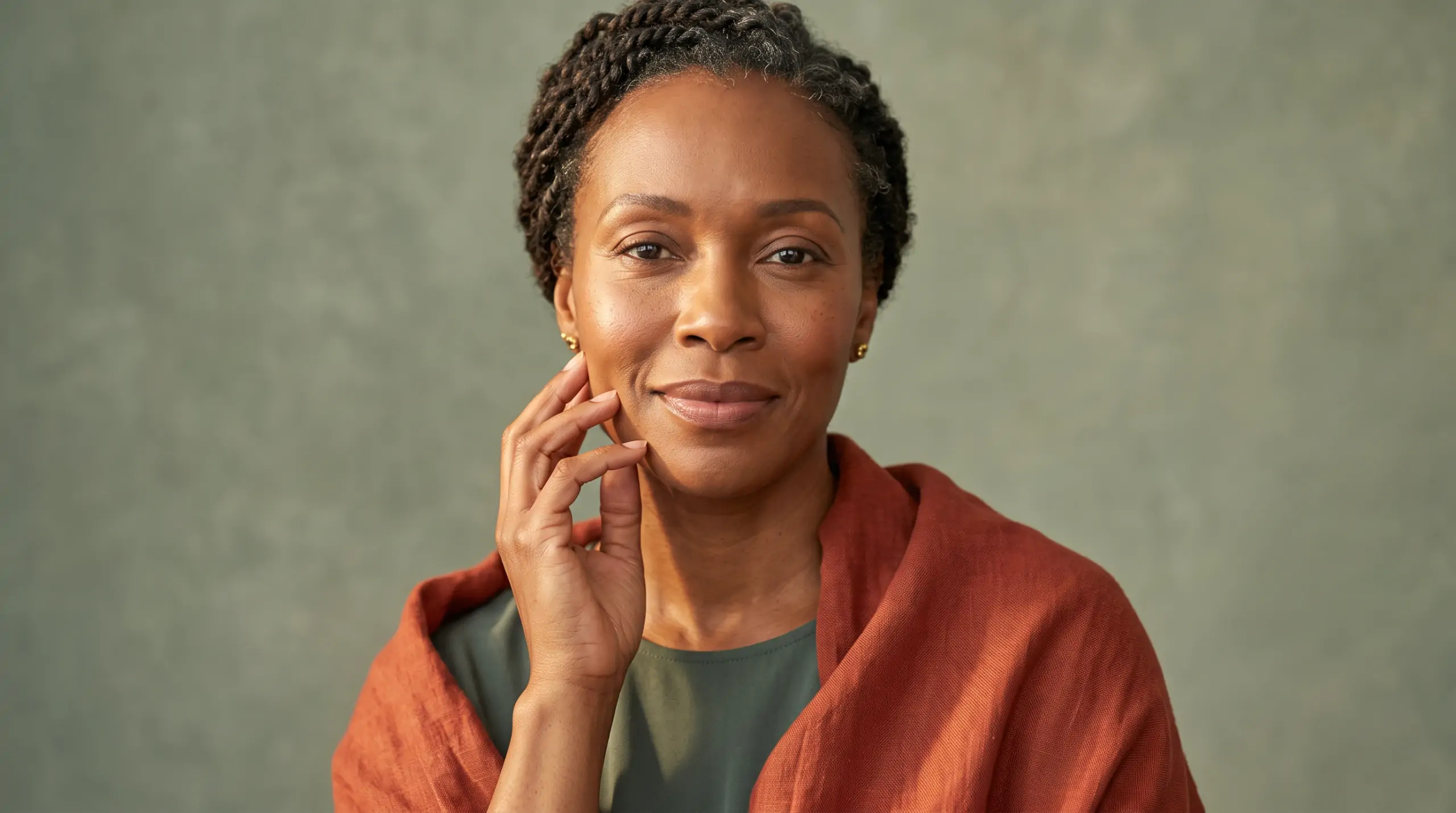 refreshed looking woman who has gotten daxxify at cunningham clinic looking at the camera