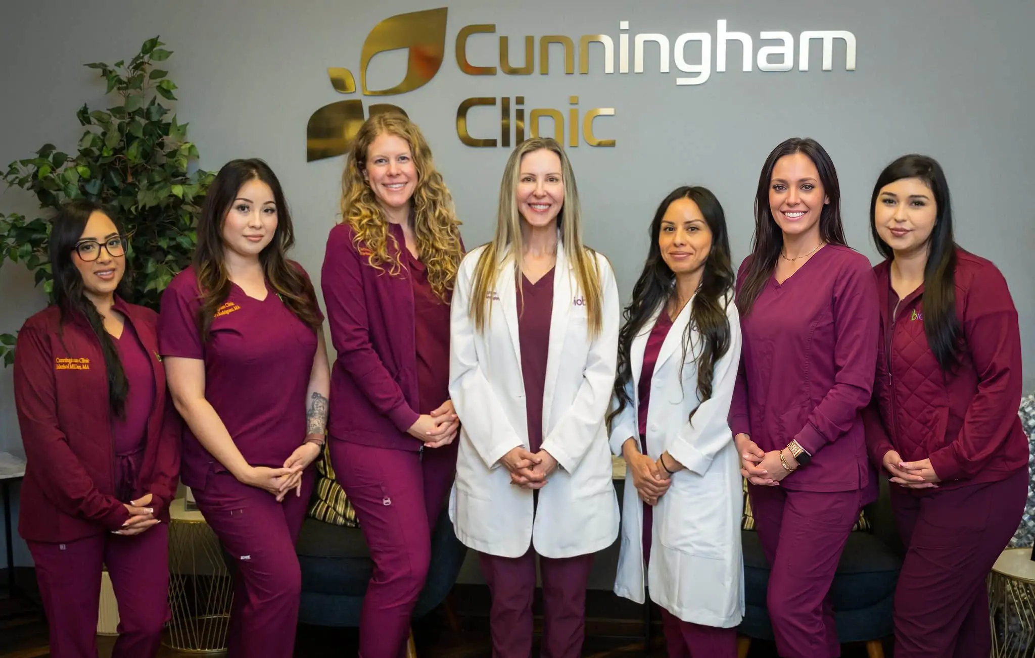 cunningham clinic staff standing in the clinic