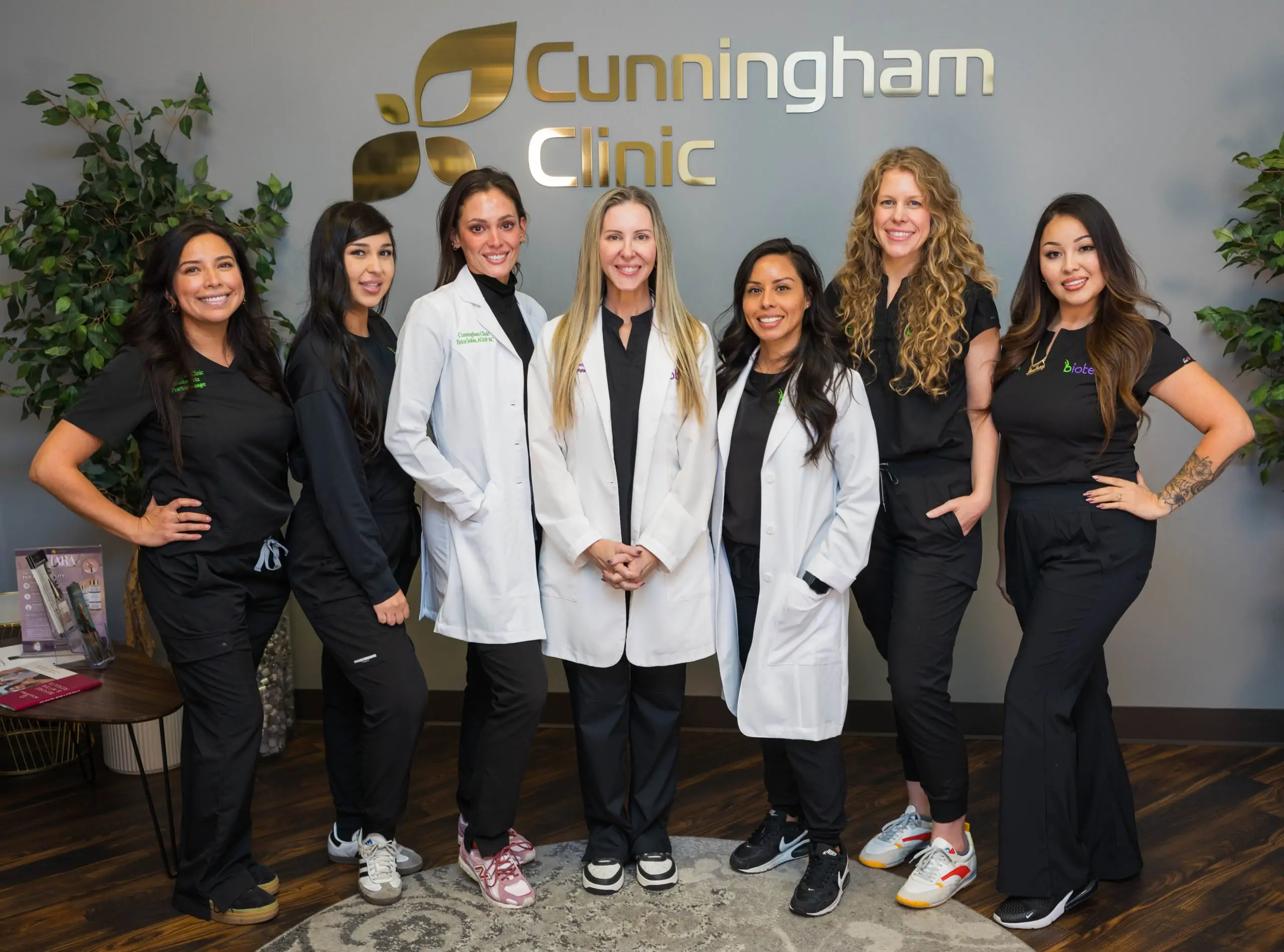 Cunningham Clinic Staff, wearing black 2